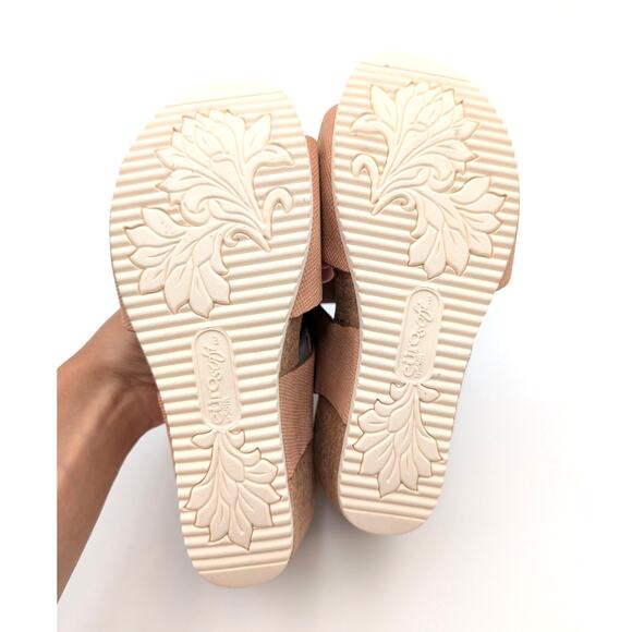 Eurosoft by Sofft Glinda Cork Wedge Sandal Women's Cognac Size US6.5 EU37 - Picture 7 of 11